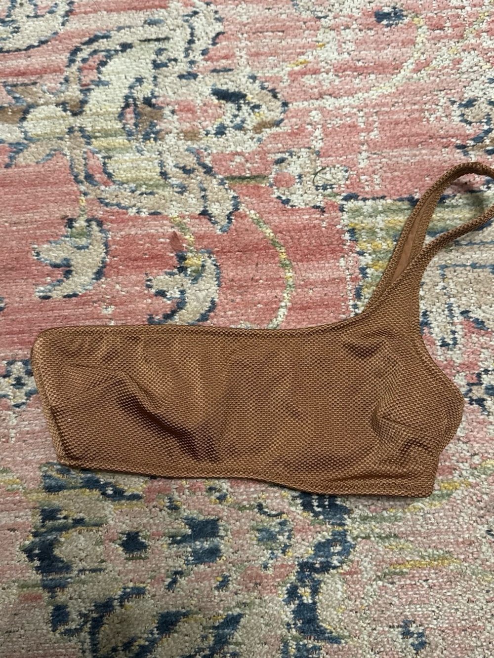 aerie one shoulder bathing suit top